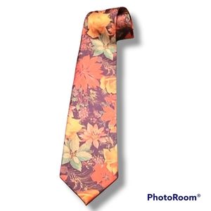 Empire Armani 100% Silk Floral Tie